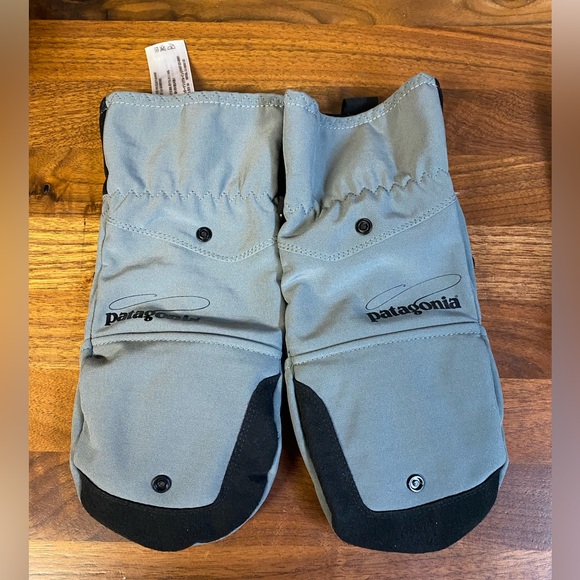 Patagonia Fly Fishing Gloves Mittens Pop Top Gray Sz Small RARE HTF